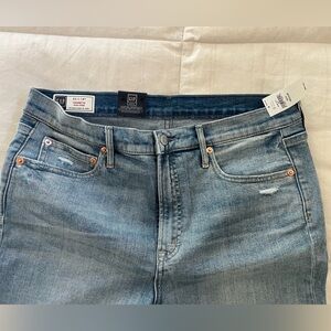 NWT Gap Denim Cigarette High Rise Jeans 32/14R